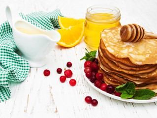 pancakes with cranberries