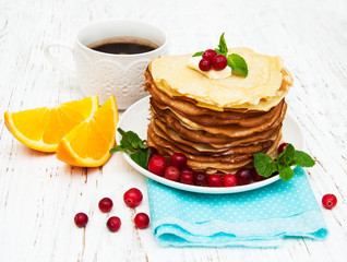 pancakes with cranberries