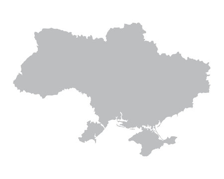 grey map of Ukraine
