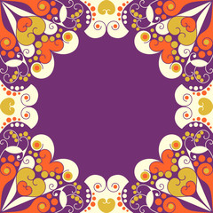 Abstract patterned frame