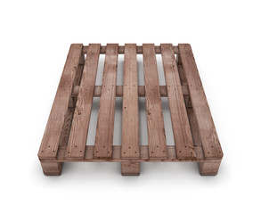 Old wooden shipping pallet