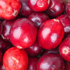 Macro of cranberries