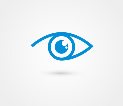 Eye vector logo design template