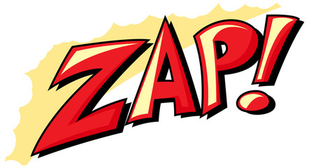 Zap - Comic Expression Vector Text
