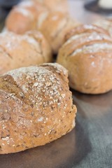 Close up of fresh loaf of bread
