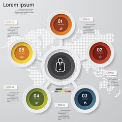 Design clean number banners template. Vector.