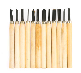set of wood carving tools