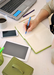 woman working with her computer i