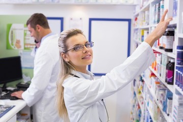 Pharmacist looking at camera