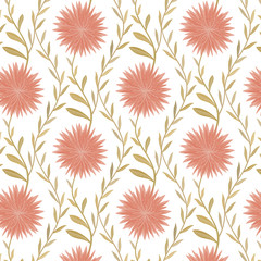 Seamless flower pattern in country style