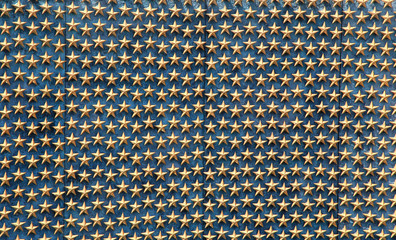Golden stars on the wall