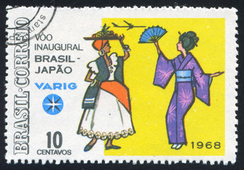 Brazilian and Japanese Women