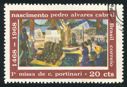 First Mass celebrated in Brazil Pedro Alvares Cabral