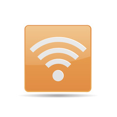 vector icon yellow icon wireless network signal strength