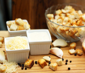 Cesar salad ingredients
