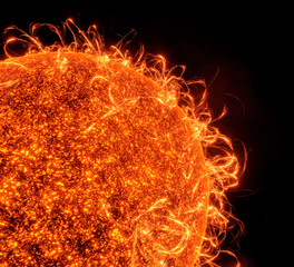 Fototapeta premium Surface of the sun