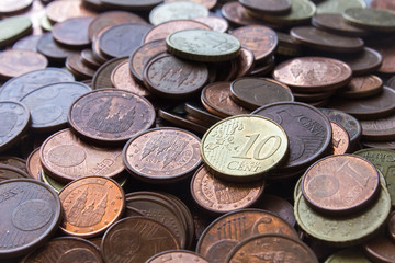 Coins background cents