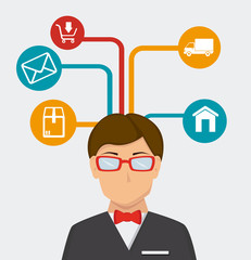 Shopping design, vector illustration.