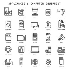 Household Appliances Icons