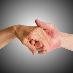 Fototapeta premium care is at home of elderly