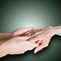 Fototapeta premium care is at home of elderly