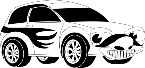 Cartoon car