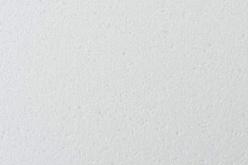 background of white foamed polystyrene surface