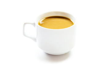 cup coffee isolated on white