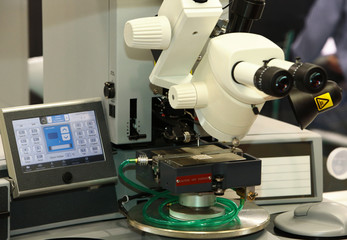 The microscope is used to control chip