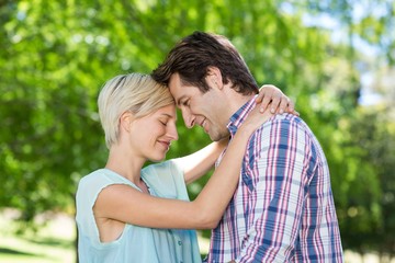 Cute couple at the park