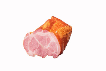 one piece of smoked pork meat