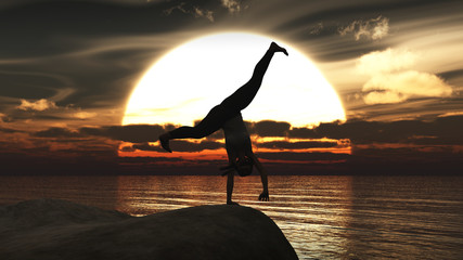 exercise and sunset © juanjo