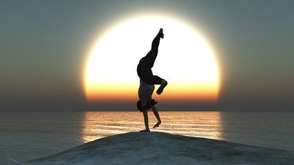 exercise and sunset © juanjo