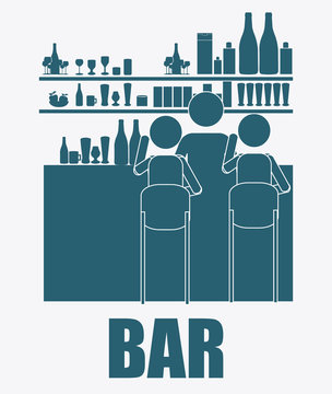 bar, design, vector illustration.