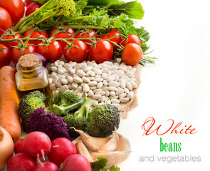 White beans with vegetables