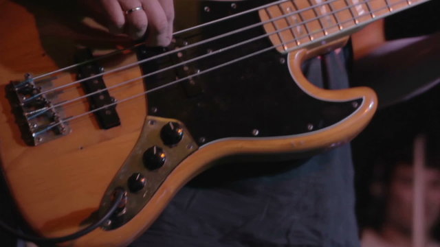 Bass guitar player and drummer