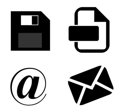 Informatique en 4 ic&ocirc;nes