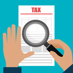 Tax design, vector illustration.