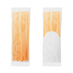 Italian spaghetti transparent bag package