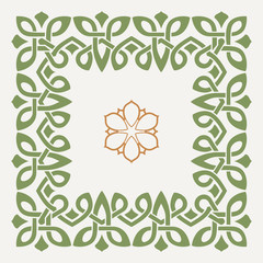 Vector decorative frame in the Celtic style