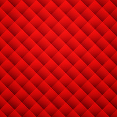 Red texture background. Leather seamless pattern. Vector