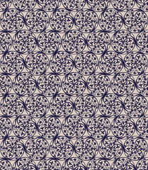 Seamless  pattern, flower decorative elements circle