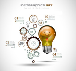 Infographic Layout for Brainstorming Concept background