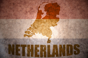 vintage netherlands map