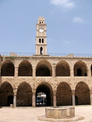 Obraz premium Akko Khan al Omdan Clock Tower 2008