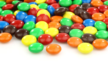 Fototapeta na wymiar colorful assorted sweets on a white background