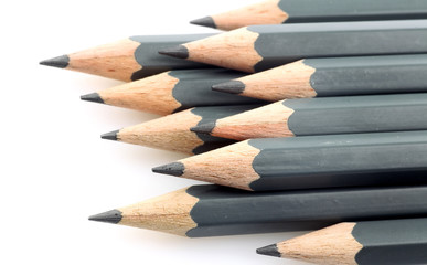 a bunch of drawing pencils on a white background - Powered by Adobe