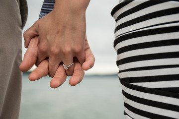 engagement ring hold hand love