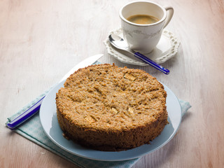 bread cake with apple