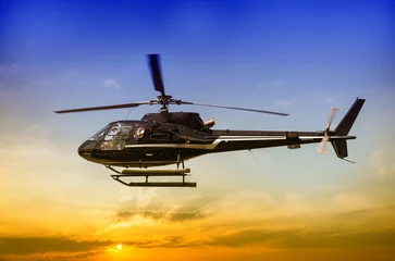 Foto op Plexiglas Helikopter voor sightseeing © dade72